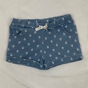 Tommy Bahama Girls Nautical Anchor Shorts Size 7/8